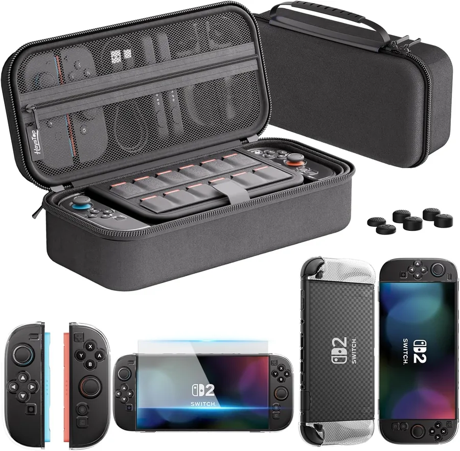 Nintendo Switch 2 Carrying Case and Screen Protector