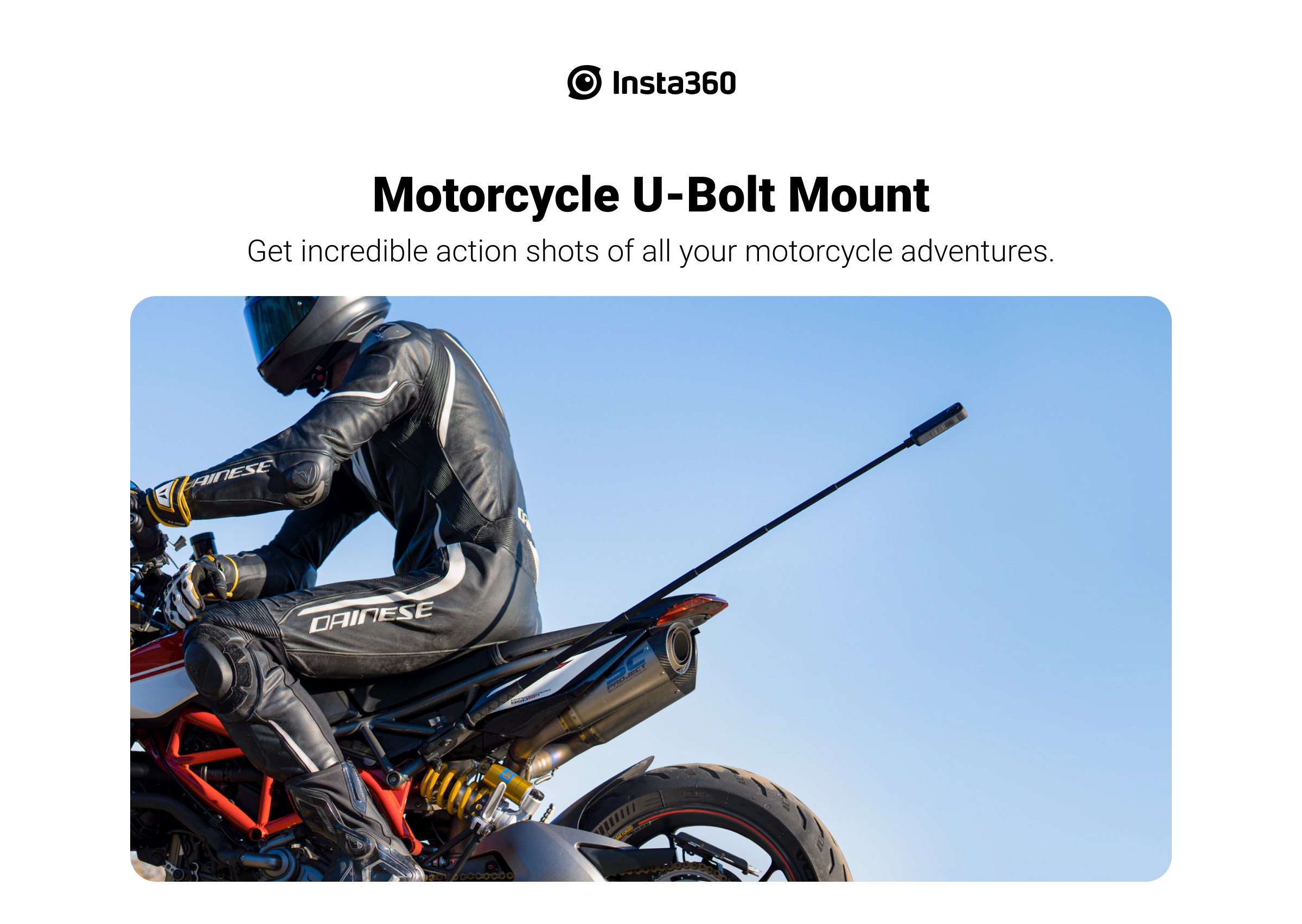 Insta360 Motorcycle U-Bolt Mount